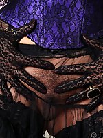 Leggy milf teacher in sexy lingerie and stockings