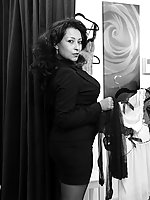 Nasty milf in lingerie and pantyhose