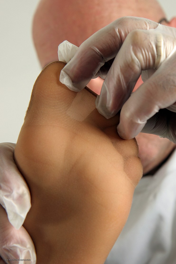 German lady in socks