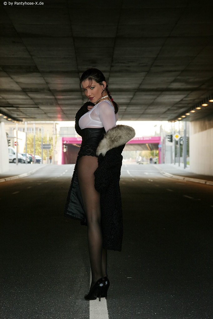 German model in nylons