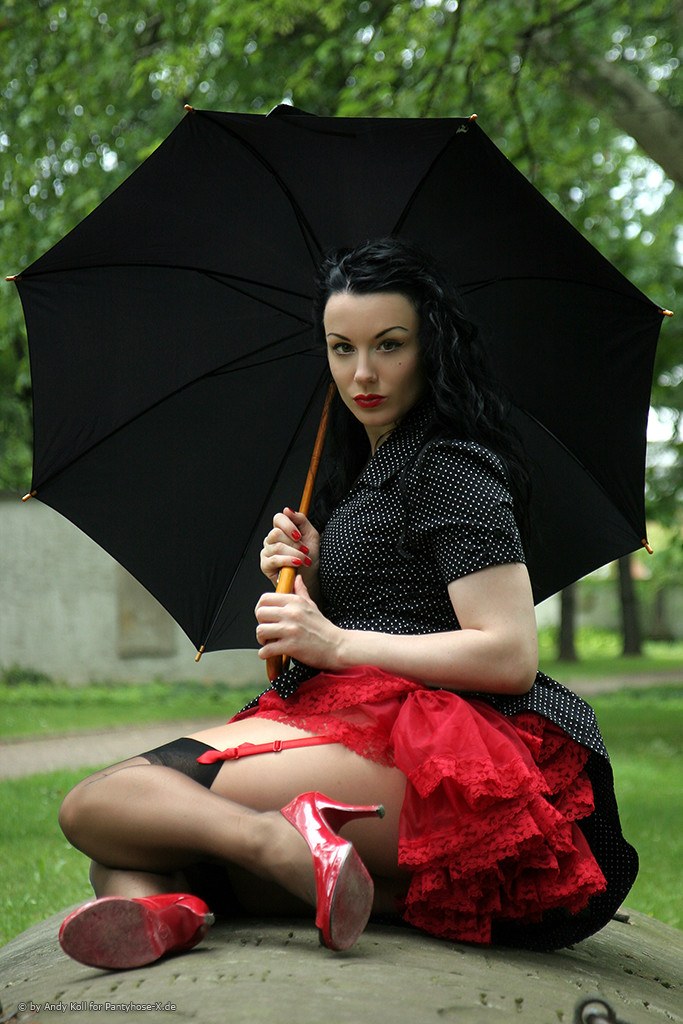 German model in sexy lingerie