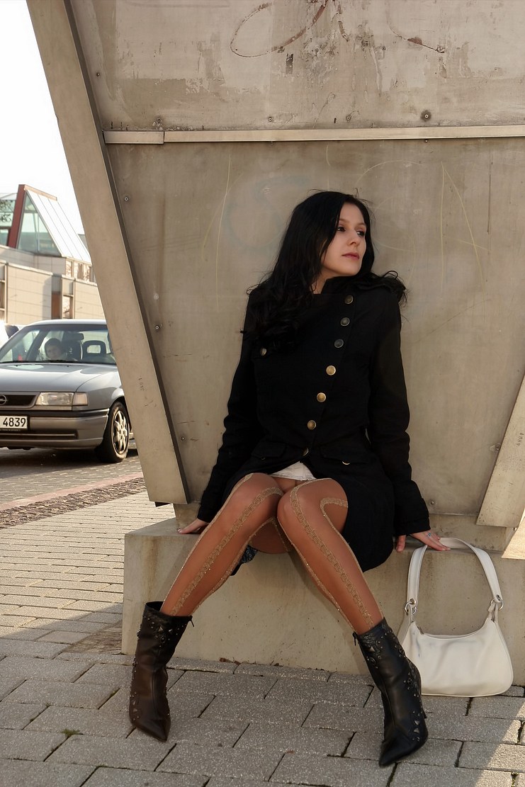 German model in nylons