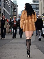 German model in ff stockings and high heels