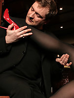 German pornstar in sexy lingerie and high heels