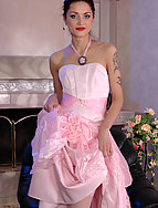 blonde secretary in stockingse