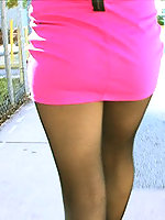Young pretty girls wearing pantyhose and no panties is very easy to find nowadays.